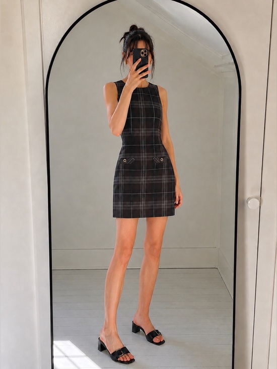 Tommy Hilfiger Dresses & Skirts - Tommy Hilfiger Plaid Sheath Dress Size 10 | Sleeveless Career Office Chic